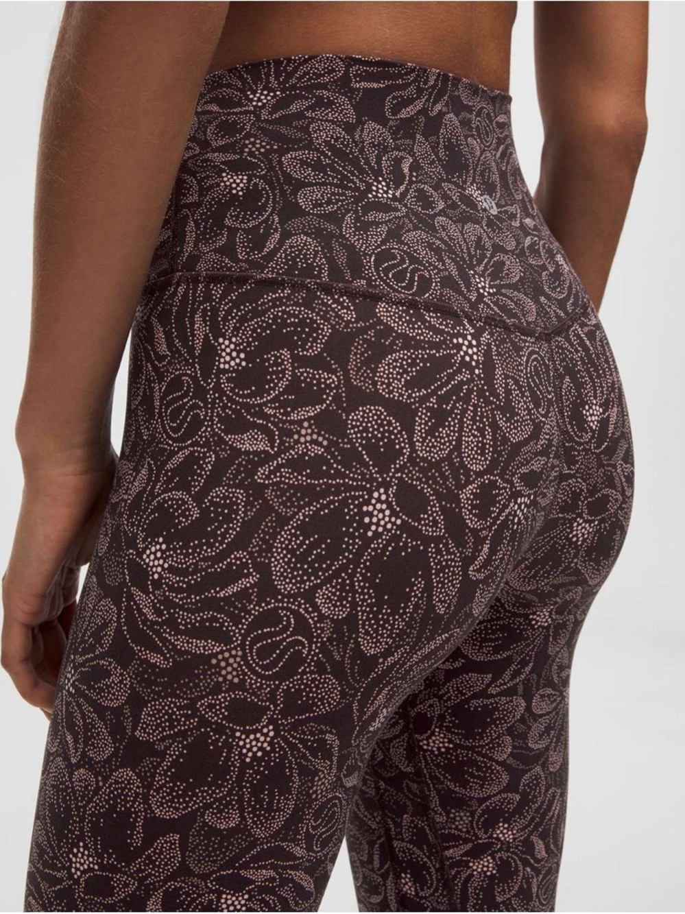 Lululemon NWOT Align High-Rise Pant 25"Dotted Magnolia Pink Multi Size 2